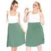 image:imageSTRETCH IS COMFORT Skirts for Women Midi Length  Skirts for Women Knee Length  Ankle Length  Work School Church WearGrass Green