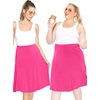 image:imageSTRETCH IS COMFORT Skirts for Women Midi Length  Skirts for Women Knee Length  Ankle Length  Work School Church WearHot Pink