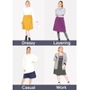 image:imageSTRETCH IS COMFORT Skirts for Women Midi Length  Skirts for Women Knee Length  Ankle Length  Work School Church WearLight Pink