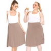image:imageSTRETCH IS COMFORT Skirts for Women Midi Length  Skirts for Women Knee Length  Ankle Length  Work School Church WearMocha