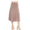 image:imageSTRETCH IS COMFORT Skirts for Women Midi Length  Skirts for Women Knee Length  Ankle Length  Work School Church WearMocha