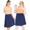 image:imageSTRETCH IS COMFORT Skirts for Women Midi Length  Skirts for Women Knee Length  Ankle Length  Work School Church WearNavy Blue