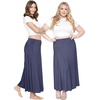 image:imageSTRETCH IS COMFORT Skirts for Women Midi Length  Skirts for Women Knee Length  Ankle Length  Work School Church WearNavy Blue