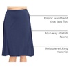 image:imageSTRETCH IS COMFORT Skirts for Women Midi Length  Skirts for Women Knee Length  Ankle Length  Work School Church WearNavy Blue