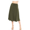 image:imageSTRETCH IS COMFORT Skirts for Women Midi Length  Skirts for Women Knee Length  Ankle Length  Work School Church WearOlive Green