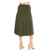 image:imageSTRETCH IS COMFORT Skirts for Women Midi Length  Skirts for Women Knee Length  Ankle Length  Work School Church WearOlive Green
