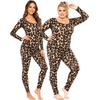 image:imageSTRETCH IS COMFORT Teamwear Womens Regular and Plus Size Cotton Tank UnitardBrown Leopard