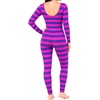 image:imageSTRETCH IS COMFORT Teamwear Womens Regular and Plus Size Cotton Tank UnitardPink Purple Stripes