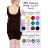 image:imageSTRETCH IS COMFORT Womens Plus Size Tank Unitard Athletic Rompers For WomenBrown