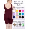 image:imageSTRETCH IS COMFORT Womens Plus Size Tank Unitard Athletic Rompers For WomenBurgundy