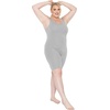 image:imageSTRETCH IS COMFORT Womens Plus Size Tank Unitard Athletic Rompers For WomenHeather Gray