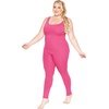 image:imageSTRETCH IS COMFORT Womens Plus Size Tank Unitard Athletic Rompers For WomenHot Pink