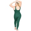 image:imageSTRETCH IS COMFORT Womens Plus Size Tank Unitard Athletic Rompers For WomenHunter Green