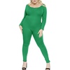 image:imageSTRETCH IS COMFORT Womens Plus Size Tank Unitard Athletic Rompers For WomenKelly Green