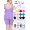 image:imageSTRETCH IS COMFORT Womens Plus Size Tank Unitard Athletic Rompers For WomenLavender