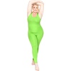 image:imageSTRETCH IS COMFORT Womens Plus Size Tank Unitard Athletic Rompers For WomenLime Green