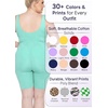 image:imageSTRETCH IS COMFORT Womens Plus Size Tank Unitard Athletic Rompers For WomenMint