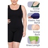 image:imageSTRETCH IS COMFORT Womens Plus Size Tank Unitard Athletic Rompers For WomenMint