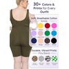 image:imageSTRETCH IS COMFORT Womens Plus Size Tank Unitard Athletic Rompers For WomenOlive Green
