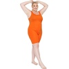 image:imageSTRETCH IS COMFORT Womens Plus Size Tank Unitard Athletic Rompers For WomenOrange