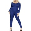 image:imageSTRETCH IS COMFORT Womens Plus Size Tank Unitard Athletic Rompers For WomenRoyal Blue