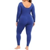 image:imageSTRETCH IS COMFORT Womens Plus Size Tank Unitard Athletic Rompers For WomenRoyal Blue