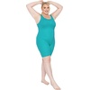 image:imageSTRETCH IS COMFORT Womens Plus Size Tank Unitard Athletic Rompers For WomenTurquoise
