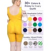 image:imageSTRETCH IS COMFORT Womens Plus Size Tank Unitard Athletic Rompers For WomenYellow