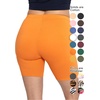 image:imageSTRETCH IS COMFORT Womens and Plus Oh So Soft Biker Shorts  Adult Small to 7XOrange