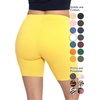 image:imageSTRETCH IS COMFORT Womens and Plus Oh So Soft Biker Shorts  Adult Small to 7XYellow