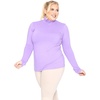 image:imageWomens Turtle Neck  Long Sleeve and Sleeveless Top  Plus Size XL7X  Tops Women White Turtleneck WomenLavender