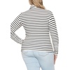 image:imageWomens Turtle Neck  Long Sleeve and Sleeveless Top  Plus Size XL7X  Tops Women White Turtleneck WomenNautical Black Stripes