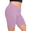 image:imageSTRETCH IS COMFORT Cotton Biker Shorts Women amp Capris Workout Shorts Women  Solids 95 cotton 5 spandex prints 95 poly 5 spandex womens bike shorts running shorts for women black shorts runningOrchid Purple