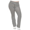 image:imageSTRETCH IS COMFORT Cotton Yoga Black Pants for Women Wide Leg Pants Comfy  4 way stretch adjustable high or low waist snug hip fit slight ankle opening lounge Women Pants Wide Leg Pants WomenHoundstooth