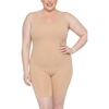 image:imageSTRETCH IS COMFORT Womens Plus Size Tank Unitard Athletic Rompers For WomenBeige