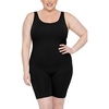 image:imageSTRETCH IS COMFORT Womens Plus Size Tank Unitard Athletic Rompers For WomenBlack