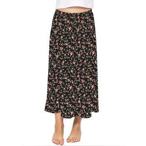 image:imageSTRETCH IS COMFORT Girls Skirts Flowy A Line Knee Length and Ankle Length  Elastic Waist Kids School Skirt Girls Maxi Skirt Black Skirt For Girls Faldas Para Nias Girls Long Skirt Long skirtsBlack Rose Vine