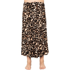 image:imageSTRETCH IS COMFORT Girls Skirts Flowy A Line Knee Length and Ankle Length  Elastic Waist Kids School Skirt Girls Maxi Skirt Black Skirt For Girls Faldas Para Nias Girls Long Skirt Long skirtsBrown Leopard