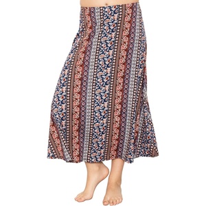 image:imageSTRETCH IS COMFORT Girls Skirts Flowy A Line Knee Length and Ankle Length  Elastic Waist Kids School Skirt Girls Maxi Skirt Black Skirt For Girls Faldas Para Nias Girls Long Skirt Long skirtsBoho Natural Floral