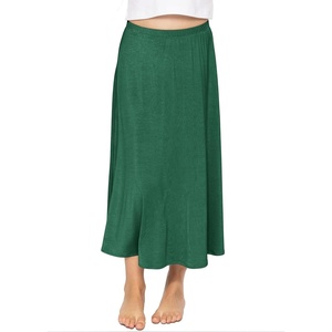 image:imageSTRETCH IS COMFORT Girls Skirts Flowy A Line Knee Length and Ankle Length  Elastic Waist Kids School Skirt Girls Maxi Skirt Black Skirt For Girls Faldas Para Nias Girls Long Skirt Long skirtsHunter Green