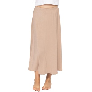 image:imageSTRETCH IS COMFORT Girls Skirts Flowy A Line Knee Length and Ankle Length  Elastic Waist Kids School Skirt Girls Maxi Skirt Black Skirt For Girls Faldas Para Nias Girls Long Skirt Long skirtsBeige