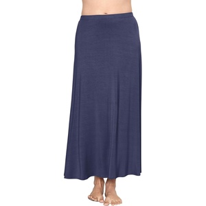 image:imageSTRETCH IS COMFORT Skirts for Women Midi Length  Skirts for Women Knee Length  Ankle Length  Work School Church WearNavy Blue