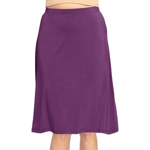 image:imageSTRETCH IS COMFORT Skirts for Women Midi Length  Skirts for Women Knee Length  Ankle Length  Work School Church WearPurple