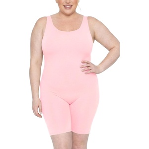 image:imageSTRETCH IS COMFORT Womens Plus Size Tank Unitard Athletic Rompers For WomenLight Pink