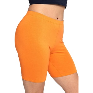 image:imageSTRETCH IS COMFORT Womens and Plus Oh So Soft Biker Shorts  Adult Small to 7XOrange